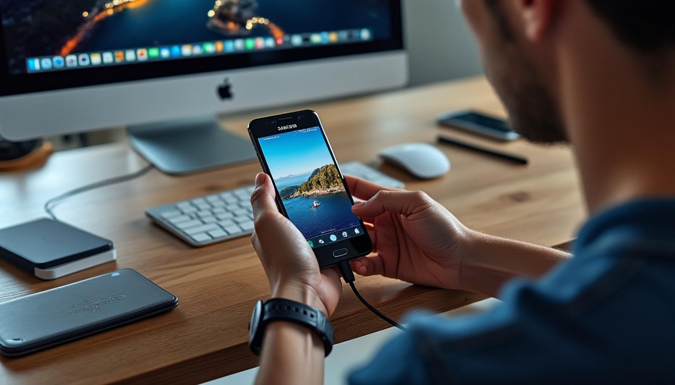 découvrez les meilleures méthodes simples et efficaces pour transférer vos photos d'un smartphone samsung vers votre mac. suivez notre guide pratique pour faciliter le partage de vos souvenirs sans effort.
