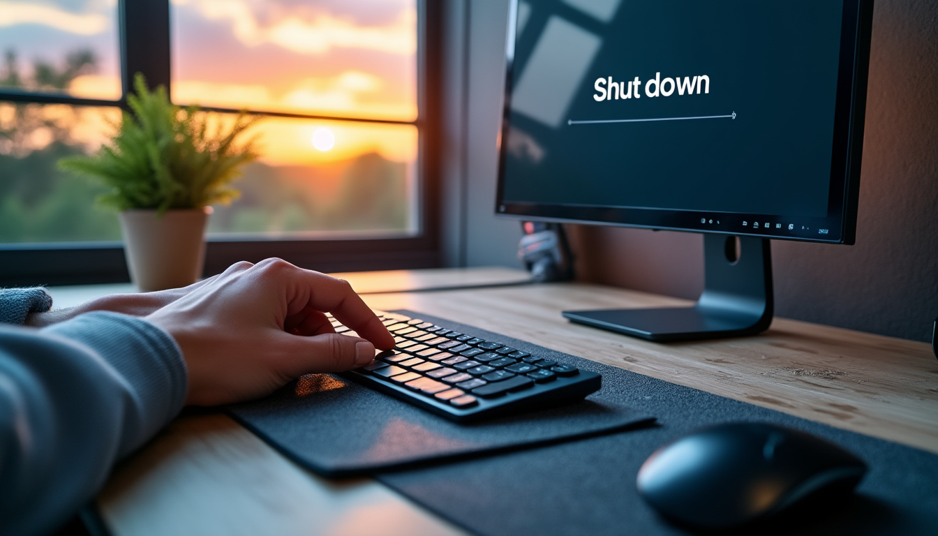 découvrez comment éteindre rapidement votre pc à l’aide de simples raccourcis clavier. suivez nos astuces faciles pour éteindre votre ordinateur en quelques secondes, sans utiliser la souris.