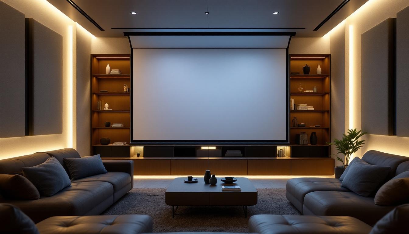 découvrez les nombreux avantages de l'écran de projection enroulable pour optimiser votre salle de cinéma à domicile : gain de place, facilité d'utilisation et qualité d'image exceptionnelle.