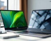 découvrez notre sélection des meilleurs ordinateurs portables acer 15 pouces, légers et puissants, idéaux pour les professionnels en déplacement à la recherche de performance et de mobilité.