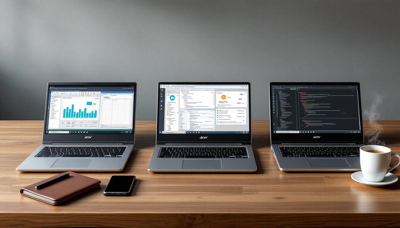 découvrez notre sélection d'ordinateurs portables acer 14 pouces à longue autonomie, spécialement conçus pour les professionnels exigeants à la recherche de performance et mobilité.