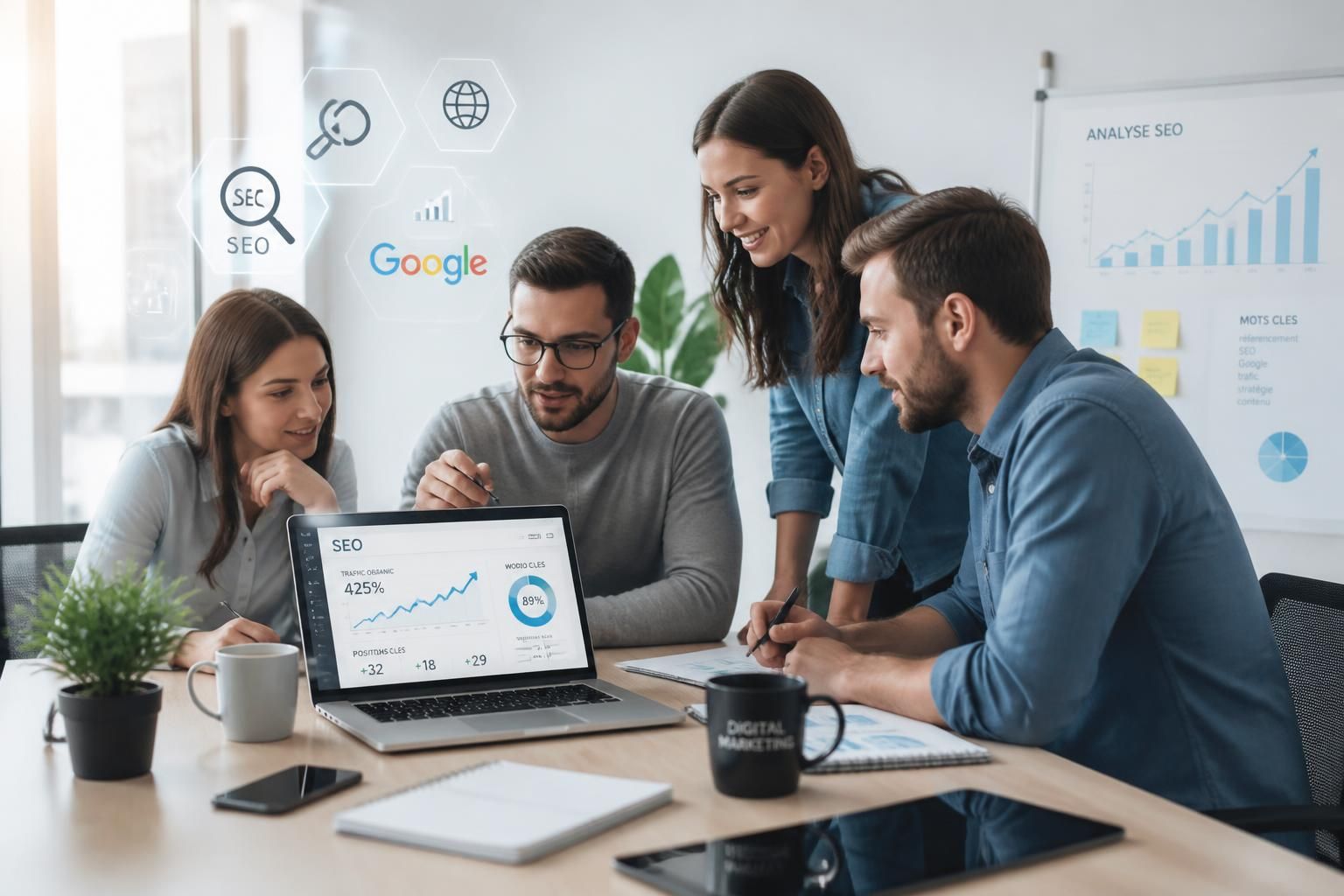 Victory Crea accompagne les entreprises qui veulent améliorer leur référencement Google